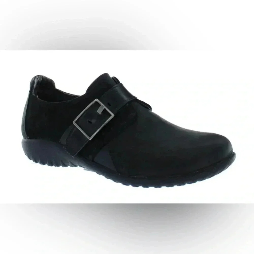 Naot| Tane Coal Nubuck / Black  Leather